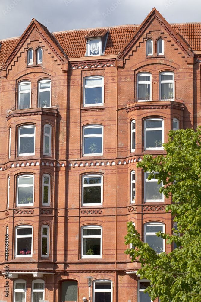 Fototapeta premium Jugendstilgebäude in Kiel, Deutschland