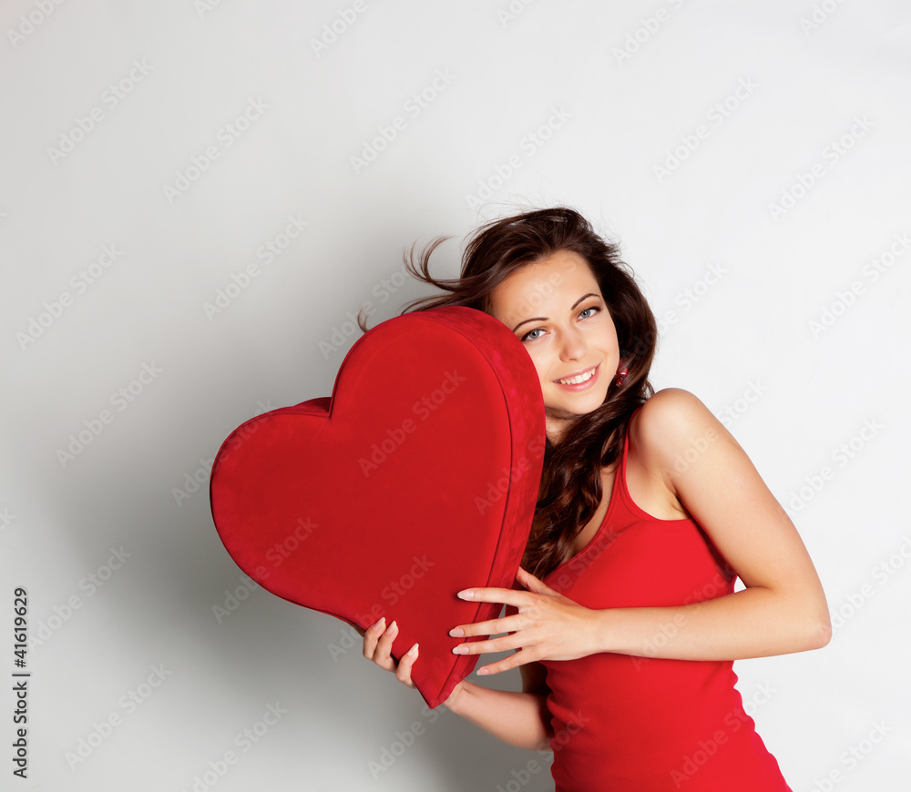 Girl with big heart Girl with big heart