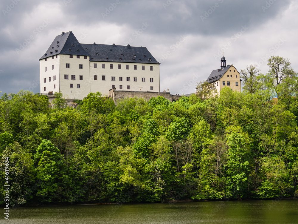 Das Schloß Burgk in Thüringen.