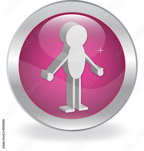 button with the human figure