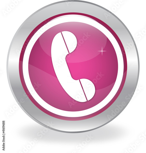 Button with a picture of the handset
