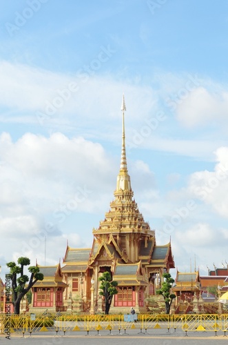 Thai royal funeral and Temple in bangkok thailand © chokniti