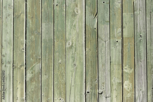 Close up of gray wooden fence panels