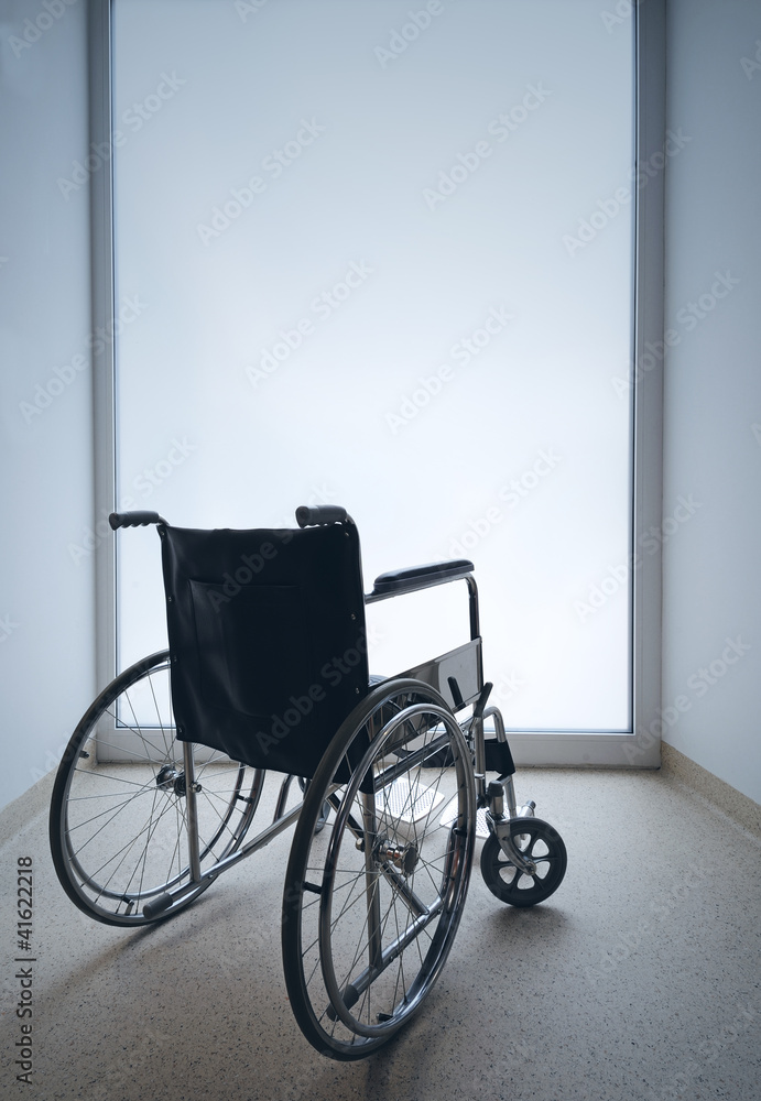 Empty wheelchair