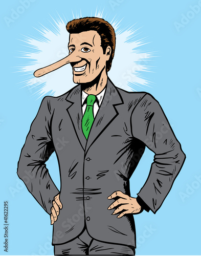Lying salesman or businessman