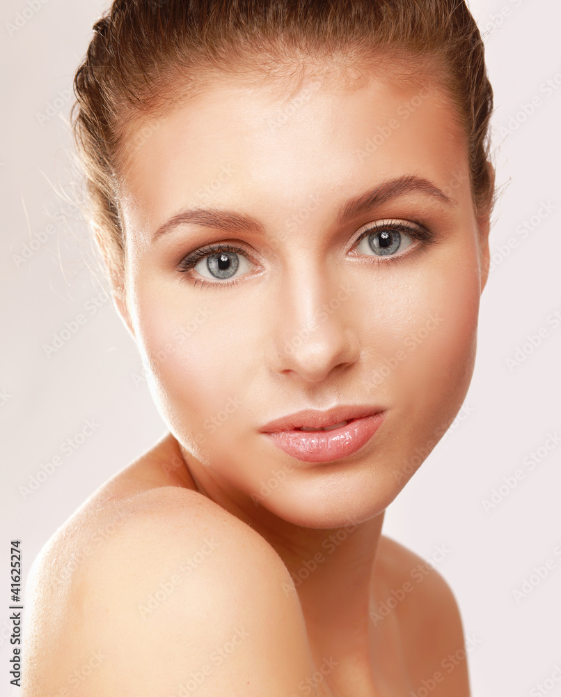 A beautiful young woman, closeup A beautiful young woman, closeup