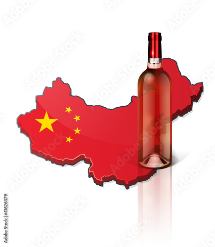 consommation et production de vin rosé en Chine