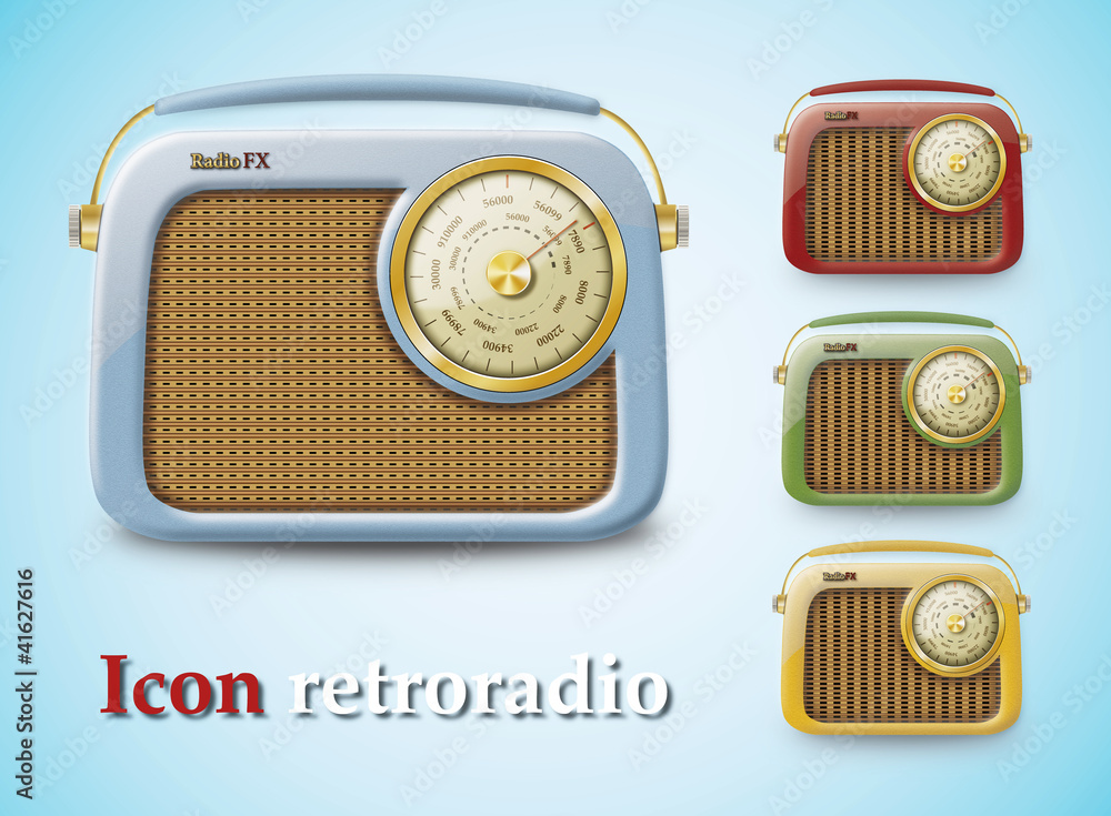 retro radio icon