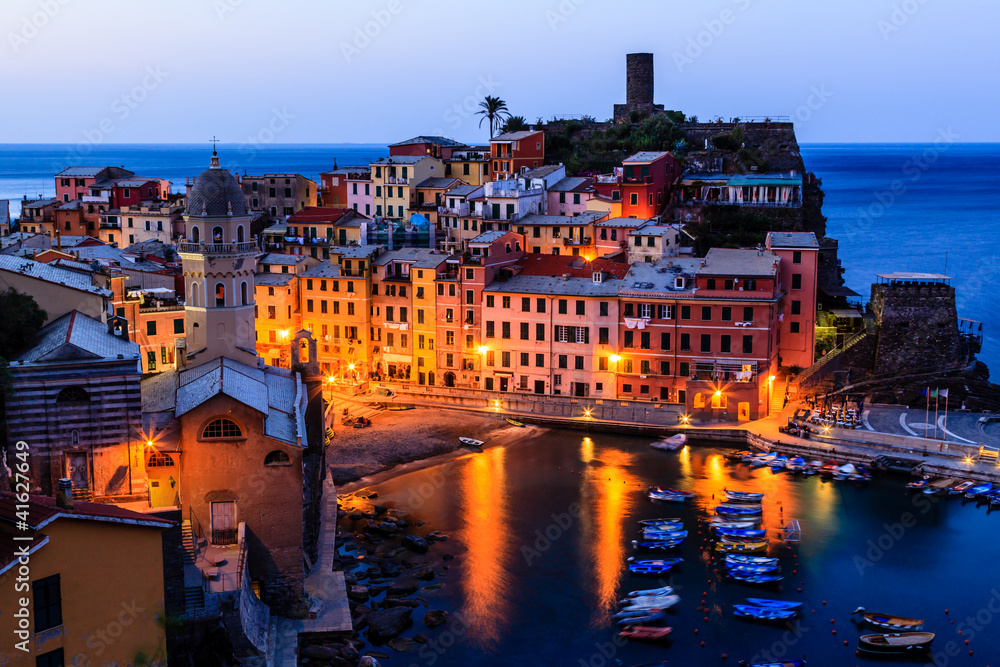 Medieval Village of Vernazza in the Morning, Cinque Terre