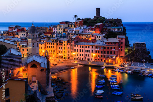 Medieval Village of Vernazza in the Morning, Cinque Terre