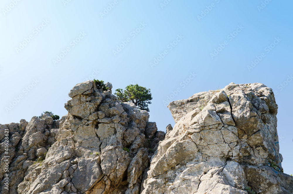 Rock mountain in Crimea, Ukraine Rock mountain in Crimea, Ukraine