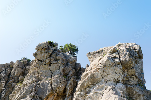 Rock mountain in Crimea, Ukraine