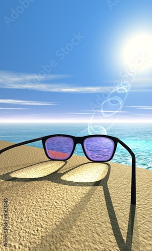 lunettes de soleil - verres violets