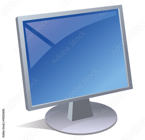 Ecran d'ordinateur bleu