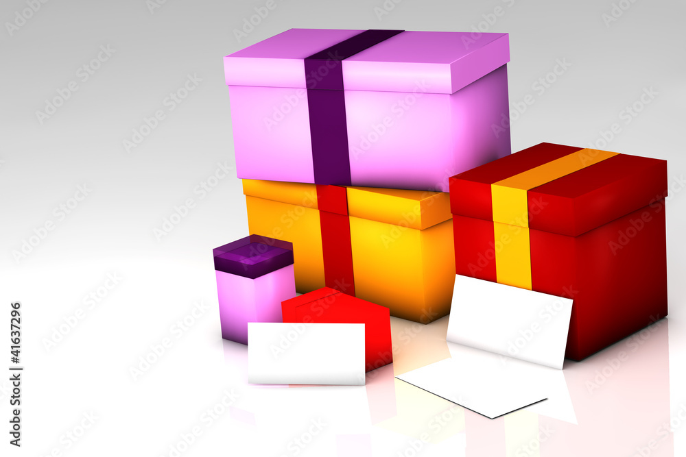 Obraz premium Boxes 3D