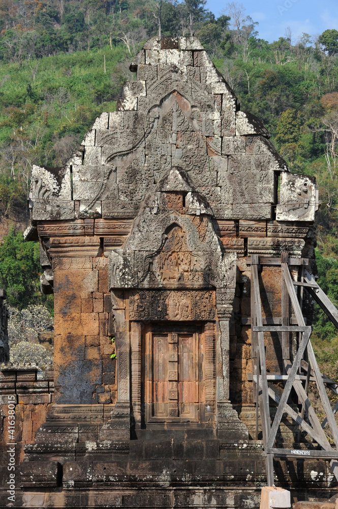 Naklejka premium sito archeologico Khmer di Wat Phu a Champasak, Laos
