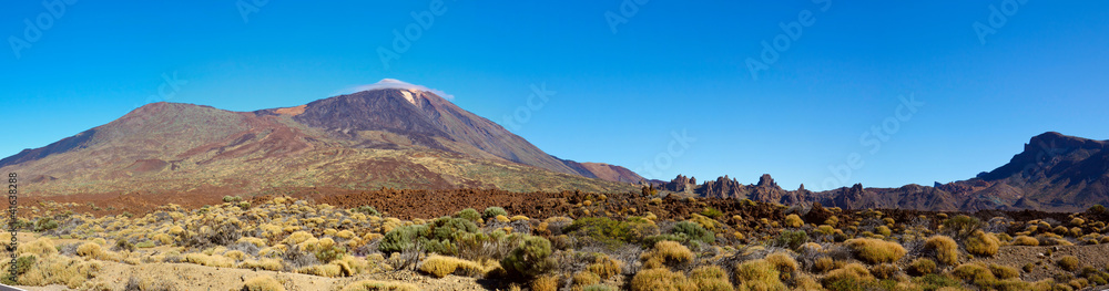 Teide volcano on a sunny day