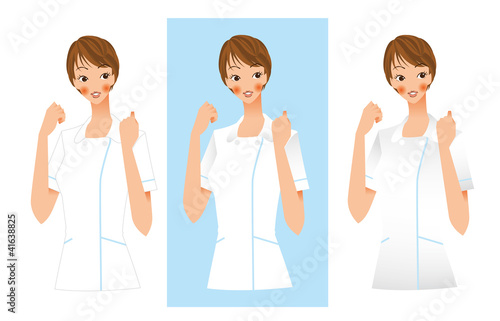 看護師　ガッツポーズ