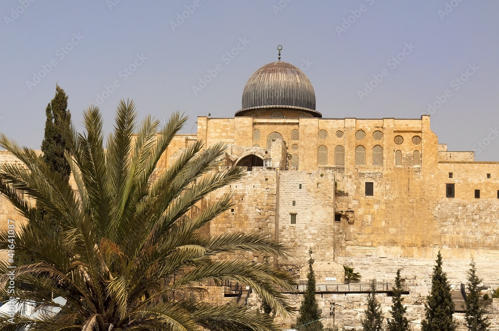 the walls of ancient Jerusalem