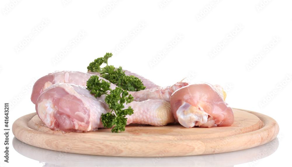 Raw Chicken Drumsticks with parsley Raw Chicken Drumsticks with parsley