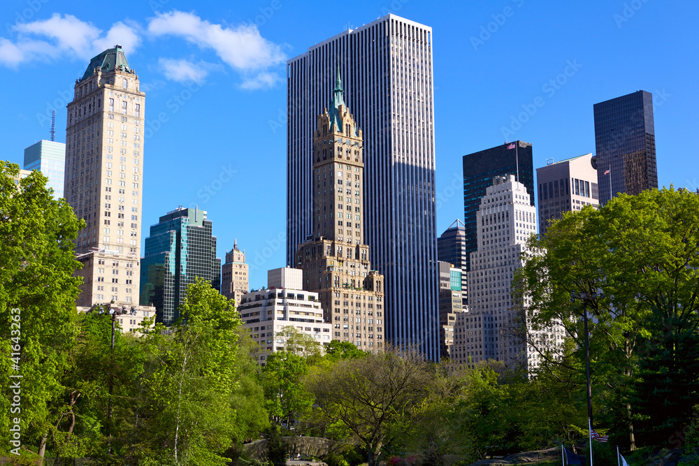 Central Park and Manhattan skyline, New York City