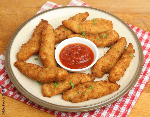 Chicken Nuggets with Tomato Ketchup