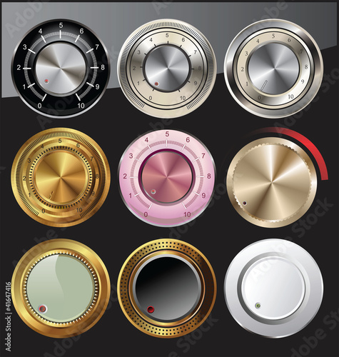 Control volume knobs set
