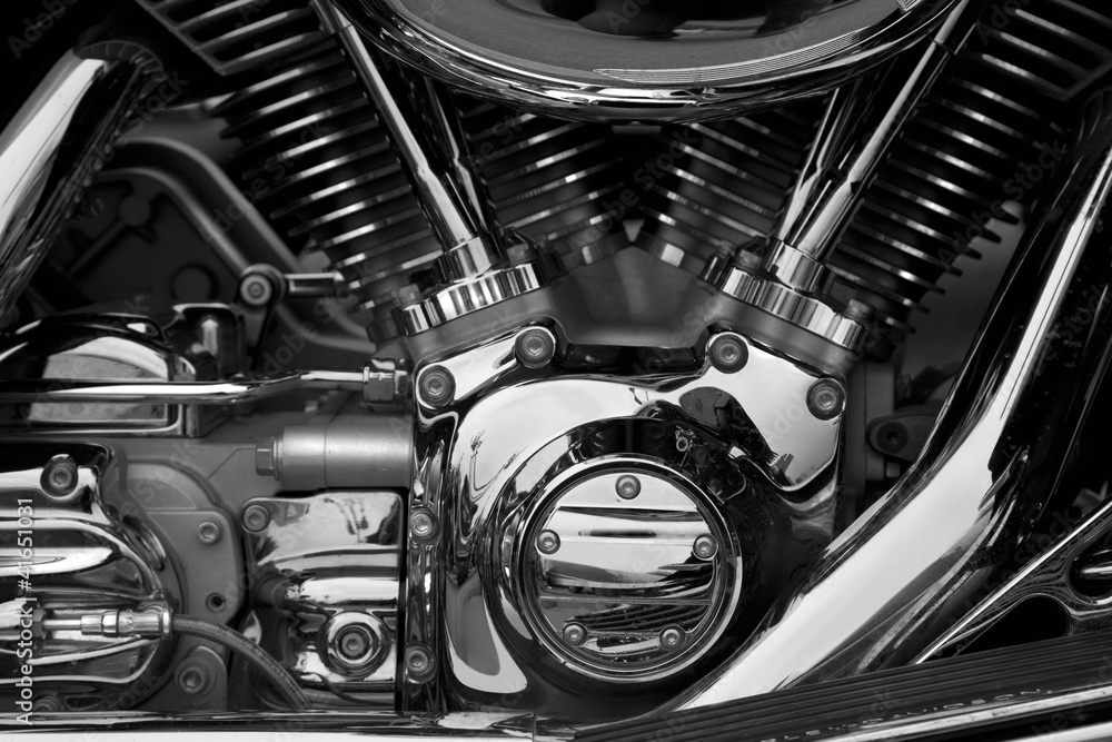 Obraz premium Moto et Chromes