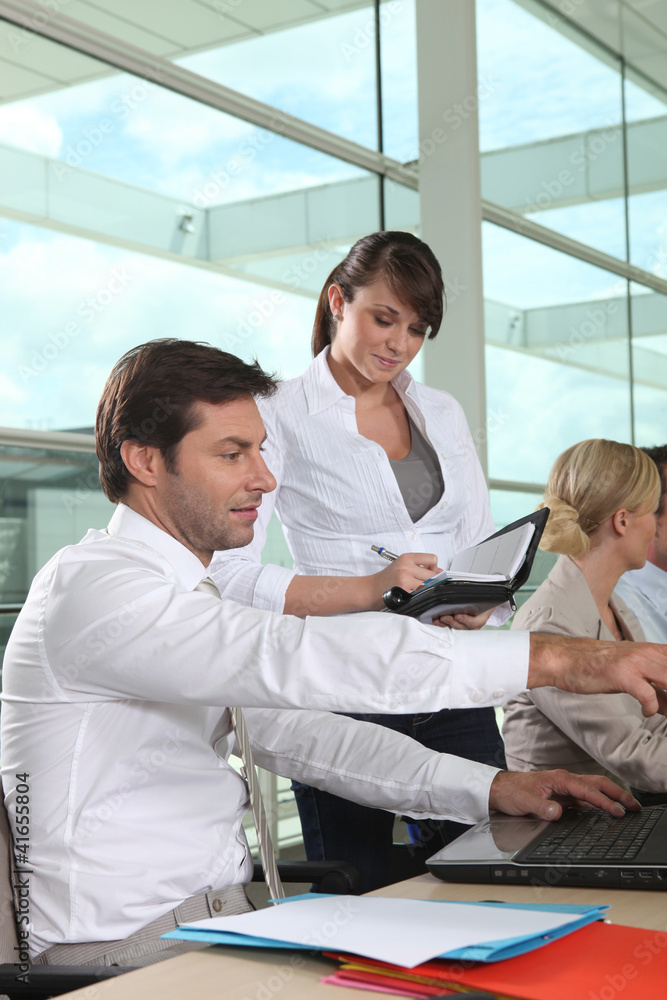 Meeting in the office