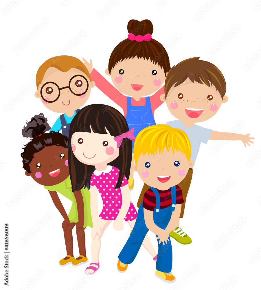 group of children having fun group of children having fun