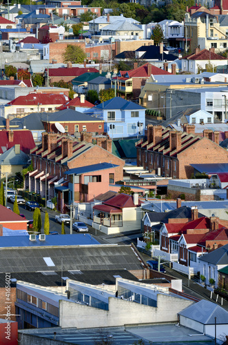 Konstfotografi Suburban houses, Hobart, Tasmania, Australia