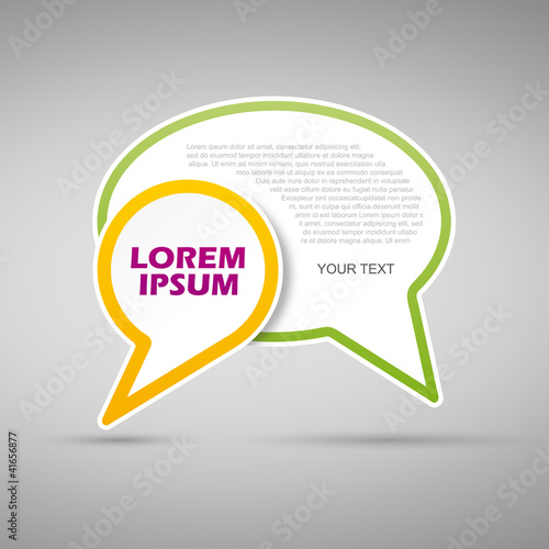 Cover speech, two options