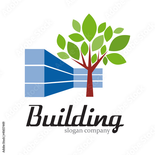 Logo building sustainable # Vector