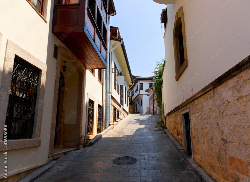 Old street in Antalya, Turkey