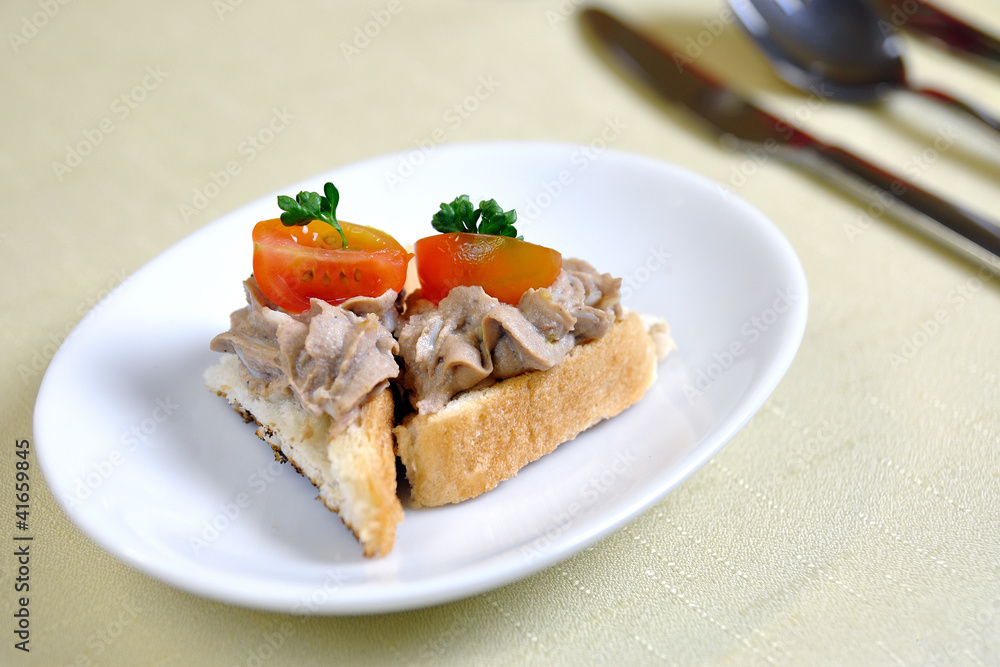 appetizer Couvert Krkonosske goodness, czech cuisine appetizer Couvert Krkonosske goodness, czech cuisine