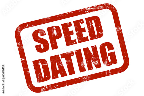 Grunge Stempel rot SPEED DATING