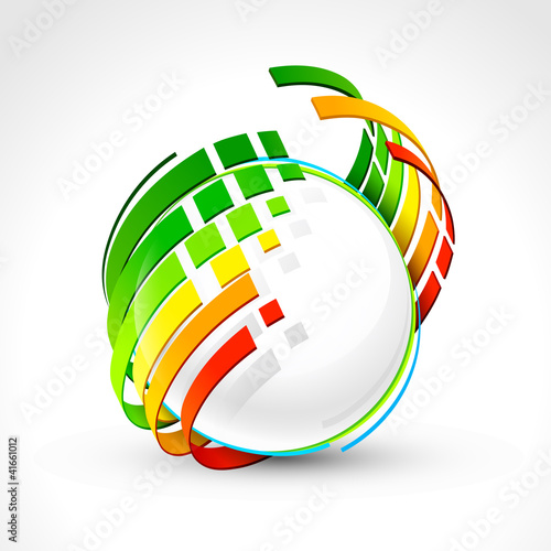 Abstract energy icon. Vector illustration