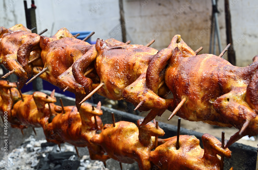 Roasting chicken Roasting chicken