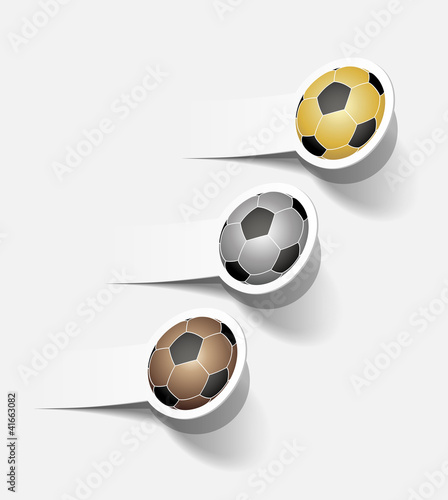 sticker with a picture of a soccer ball