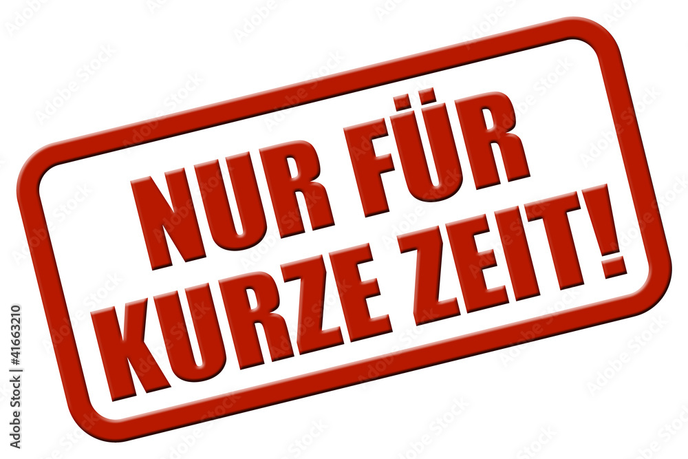 Stempel rot rel NUR FÜR KURZE ZEIT! Stempel rot rel NUR FÜR KURZE ZEIT!