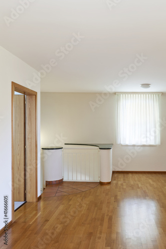 new classic house  interior  empty room with wooden floor