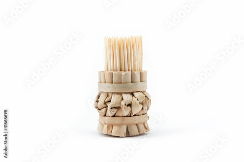 Toothpicks on a white background.