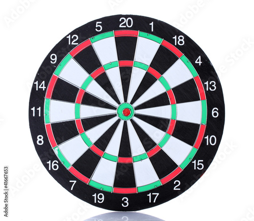 dart board isolated on white