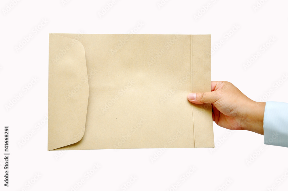 Envelope in the hand