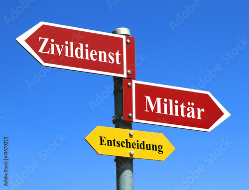 Zivildienst oder Militär?