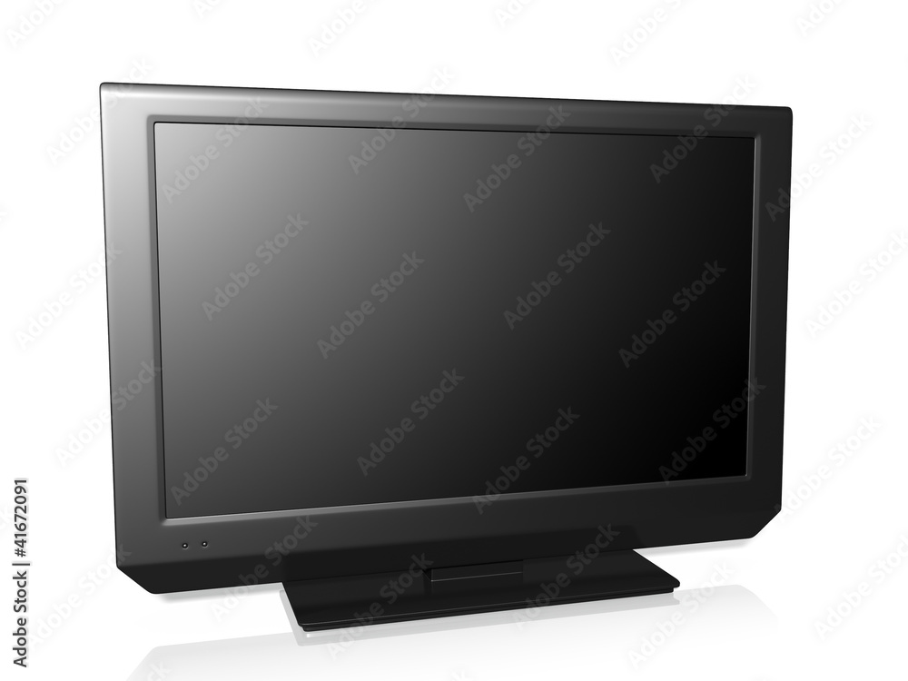 3d illustration: TV on a white background 3d illustration: TV on a white background