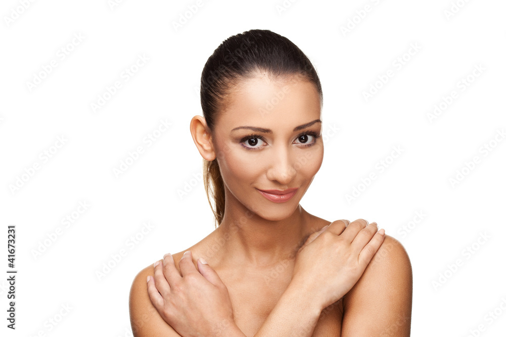 Young beautiful woman looking at camera Young beautiful woman looking at camera