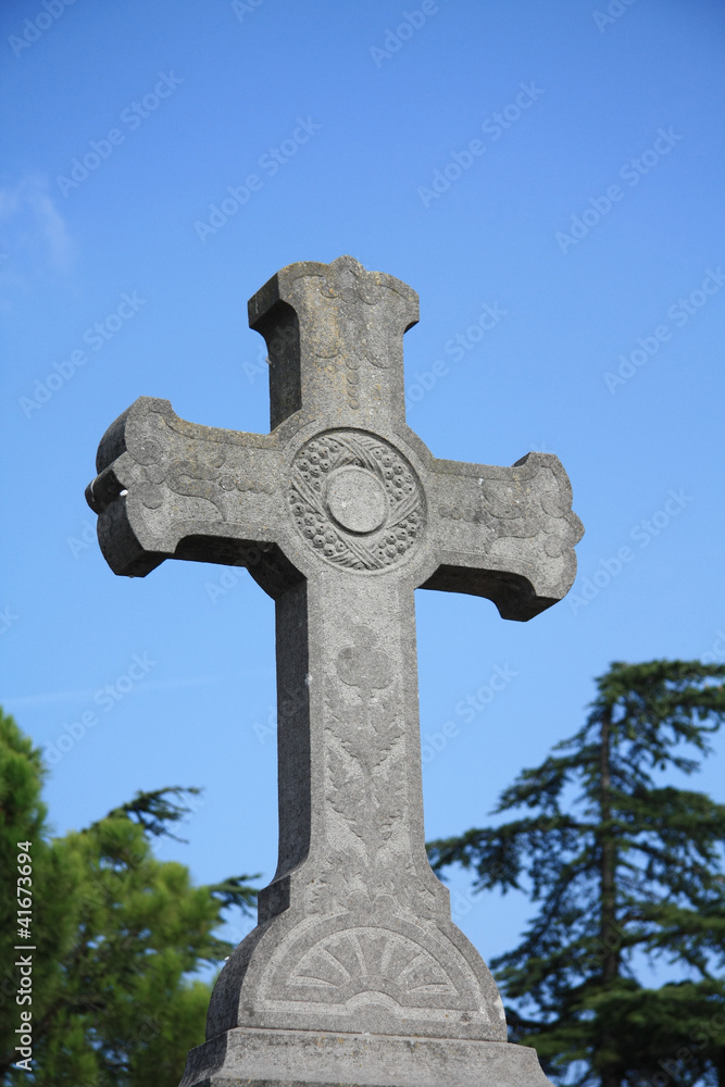 Cross ornament on a grave