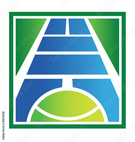 Tennis court logo