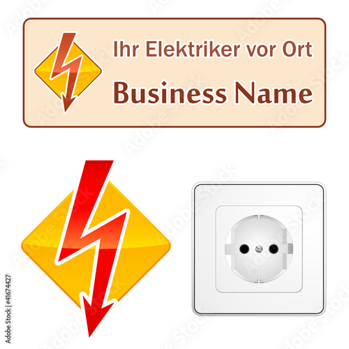 Elektriker - Firmenzeichen